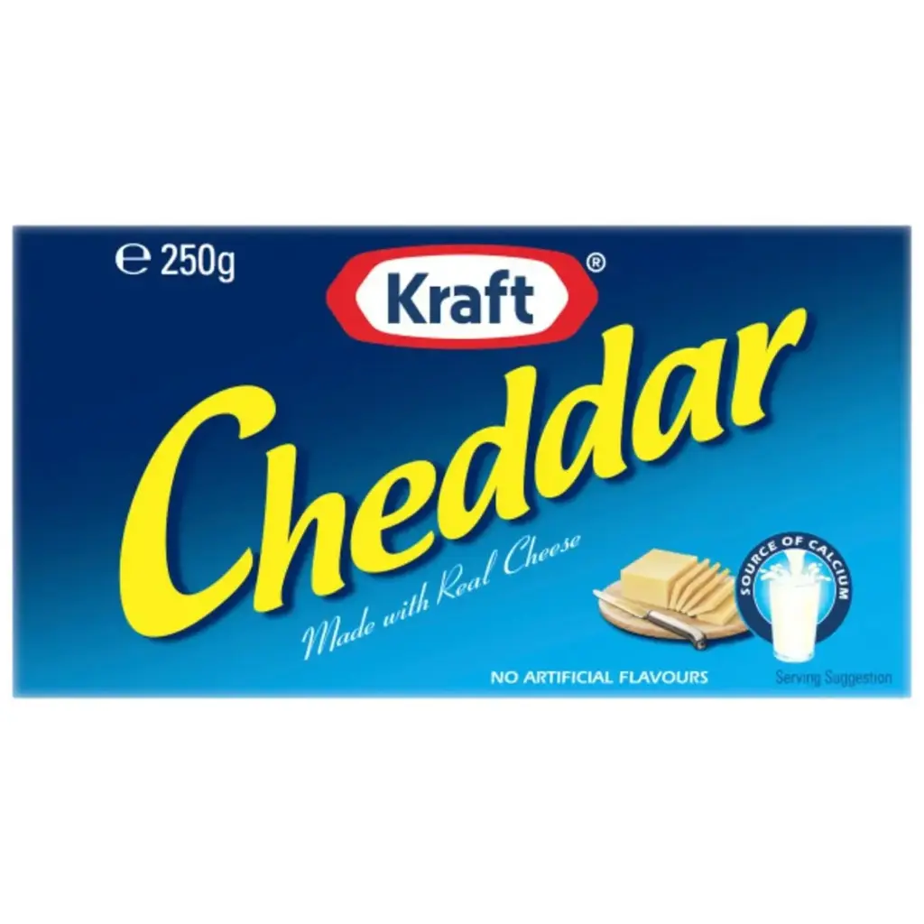 Kraft Cheddar Cheese 24x250g (Small)