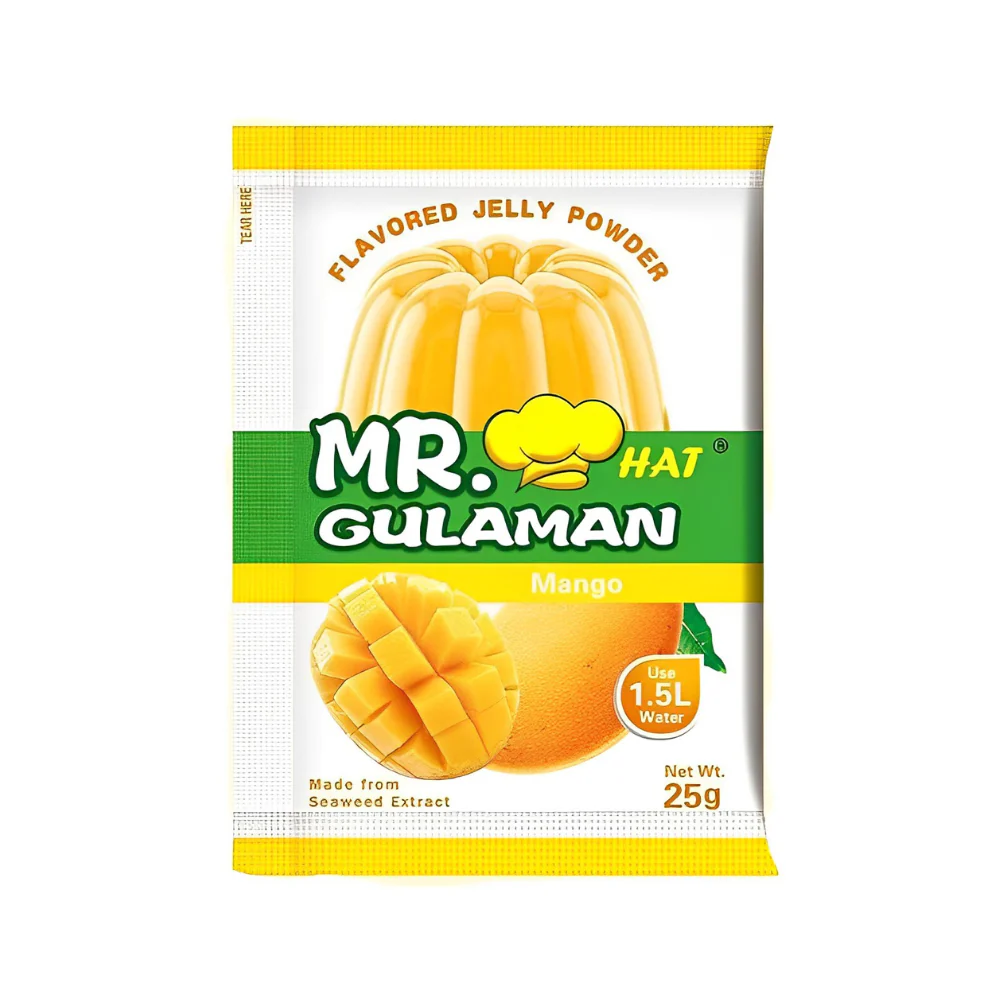 Mr. Hat Gulaman Powder Mango Flavored 10x(10x25g)