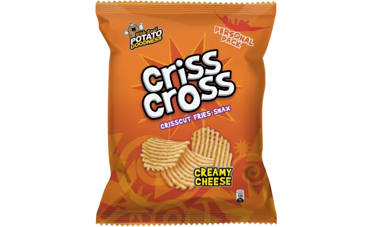 Criss Cross Creamy Cheese 30x64g