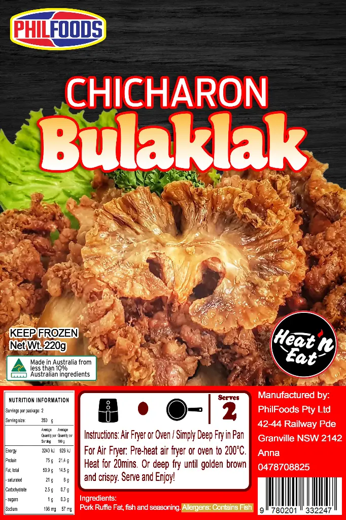 PhilFoods Chicharon Bulaklak 30x220g (FROZEN)