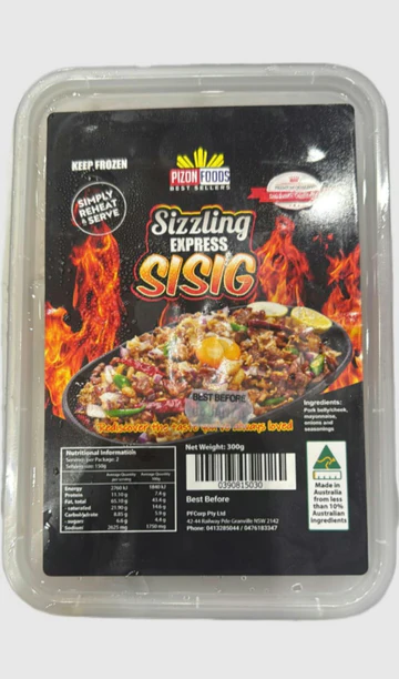 FROZEN Pizon Foods Ready-to-Eat Sizzling Sisig 30x300g
