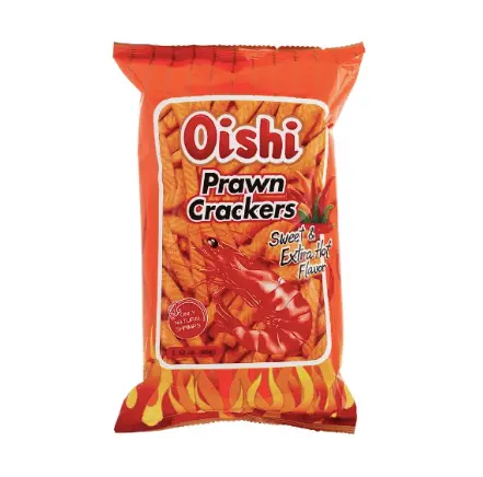 Oishi Prawn Crackers Sweet & Extra Hot 30x90g ***20% OFF – Min 5 Cartons***