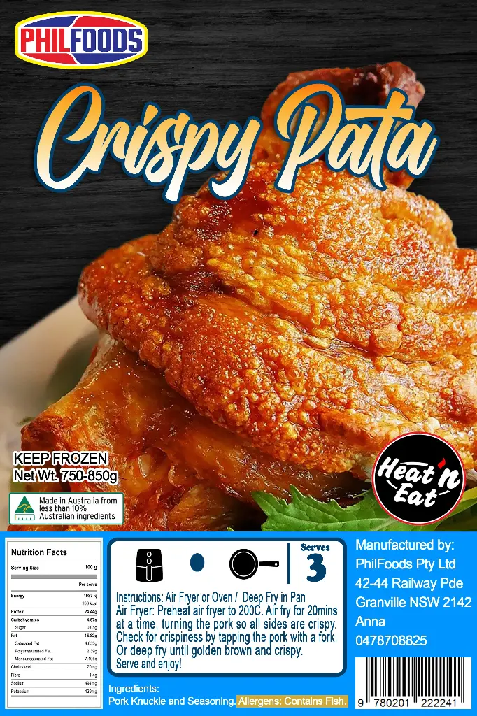 PhilFoods Ready-to-Eat Crispy Pata 15x850g