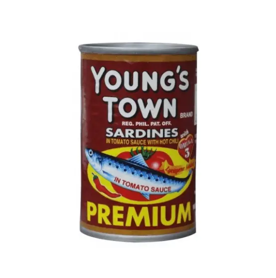Young's Town Sardines with Chili (Red) 100x155g (Small)