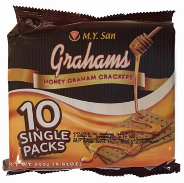 M.Y. San Graham Honey Crackers 20x(10x25g) ***SALES CLEARANCE 20% OFF***