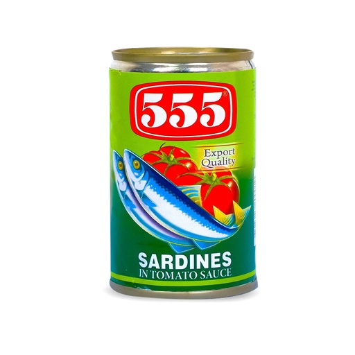 555 Sardines in Tomato Sauce 50x155g **New Packaging 50's**