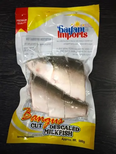 Bayani Foods Frozen Cut Descaled Milkfish (Bangus) (CUT) 30x500g