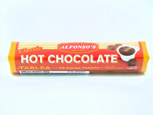 Alfonso's Classic Hot Chocolate Tablea 6x(12x200g) **NEW PRODUCT** 