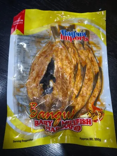 Bayani Foods Frozen Baby Milkfish (Bangus) Spicy (BMS3) 30x500g (3 Pieces)