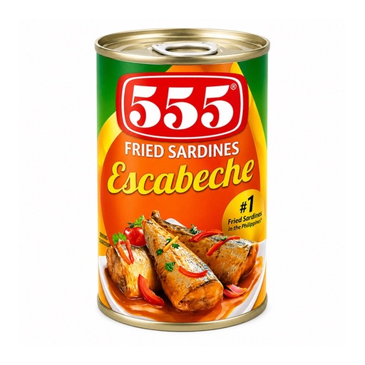 [555-ESC-005] 555 Fried Sardines Escabeche 100x155g