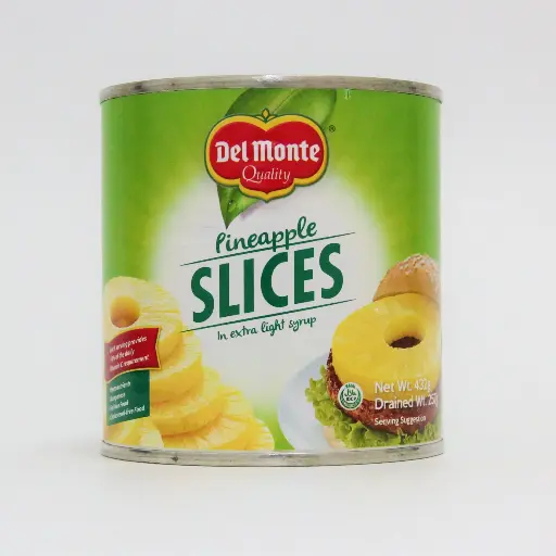 [DEL-SEL-022] Del Monte Pineapple Slices in Extra Light Syrup 24x432g ***Back In Stock***