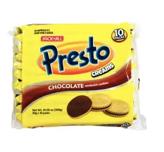 [JAC-PCC-006] Jack 'n Jill (Bakery) Presto Creams Chocolate 20x(10x30g) ***Back In Stock***