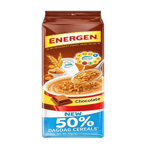 [ENE-CHO-001] Energen Chocolate (50% More Cereal) Drink 8x(30x40g) ***Back In Stock***