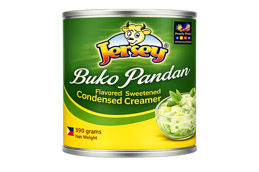 Jersey Sweetened Condensed Creamer Buko Pandan 48x390g ***New Product***
