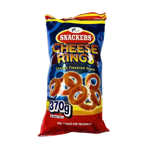 [SNA-CHS-001] Snackers Cheese Rings Cheese Flavoured 15 x 370g ***New Product***