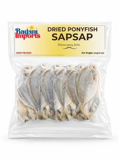 [BAY-SAP-013] FROZEN Bayani Foods Dried Ponyfish (SapSap) 40x200g ***New Product***
