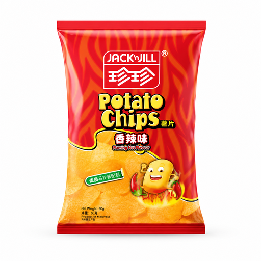 [JAC-FLA-031] Jack 'n Jill (Chips) Potato Chips Flaming Hot 18x120g ***New Product***