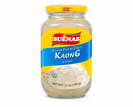 [BUE-PW3-026] Buenas Sugar Palm Fruit (Kaong) White 24x340g (Small) ***New Product***