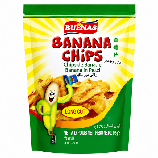 [BUE-CHP-001] Buenas Banana Chips 20x175g ***New Product***