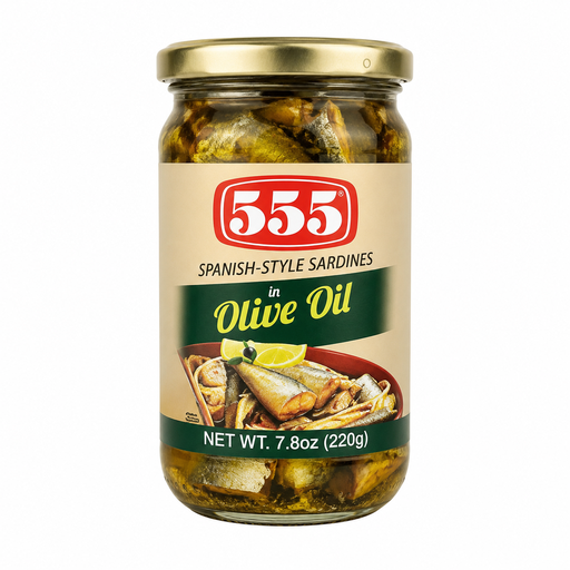 [555-OLV-003] 555 Bottle Spanish Sardines in Olive Oil 24x220g ***New product*** 