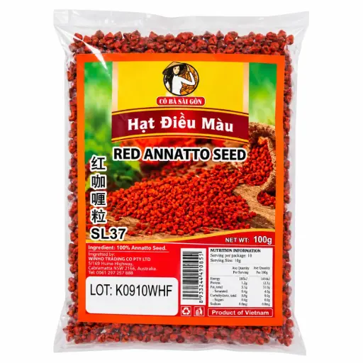 [RED-ANN-002] Co Ba Saigon Red Annatto Seed 100x100g ***New Product*** 
