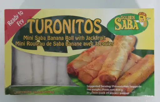 Golden Saba Turonitos Mini Banana Roll w/ Jackfruit (20pcs) (MJ1) 24x454g