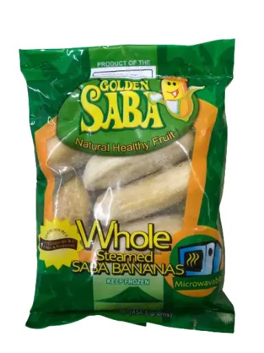 Golden Saba Whole Steamed Saba Bananas (10pcs) (W1) 24x454g