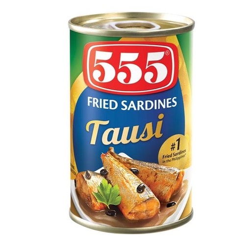 [555-TAU-007] 555 Fried Sardines with Tausi 100x155g