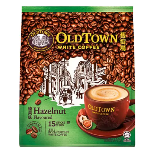Old Town White Coffee Hazlenut Flavored 20x(15x38g)