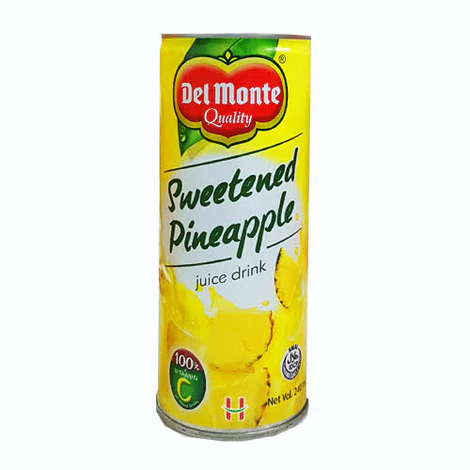 [DEL-JUI-031] Del Monte Sweetened Pineapple Juice 24x220ml ***Back In Stock***