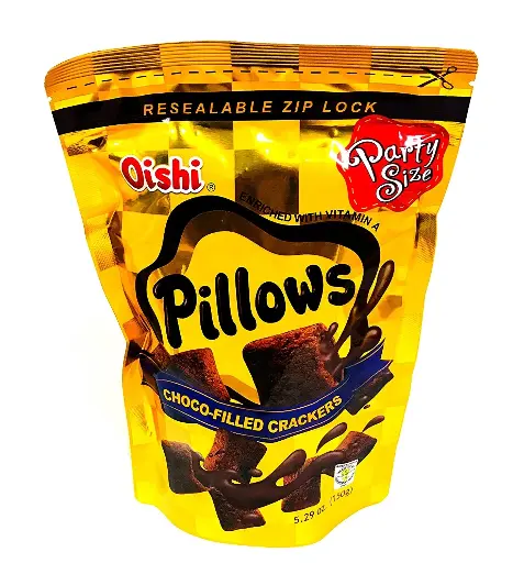 Oishi Pillows Choco-Filled Crackers 20x150g