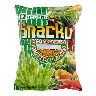 [REG-SNA-002] Regent Snacku (Vegetable Flavoured Rice Crackers) 50x60g