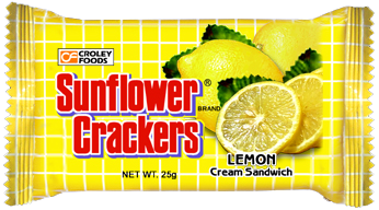 Sunflower Brand Crackers Lemon Sandwich 36x10x27g