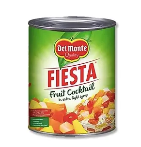 [DEL-SYR-002] Del Monte (Cans) Fiesta Fruit Cocktail in Extra Light Syrup 6x3.033kg (Large)  ***Back In Stock***