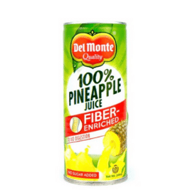 Del Monte 100% Pineapple Juice Fibre-Enriched 24x220ml