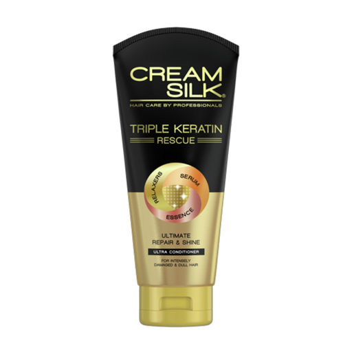[CRE-RS3-009] Creamsilk Conditioner Tri-Keratin Repair & Shine (Gold) 12x340ml ***Back In Stock***