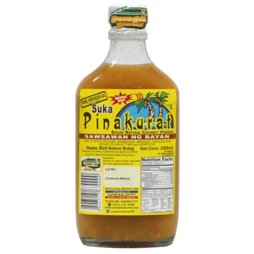 Pinakurat Hot Suka (Spiced Natural Coconut Vinegar) 30 x 250ml