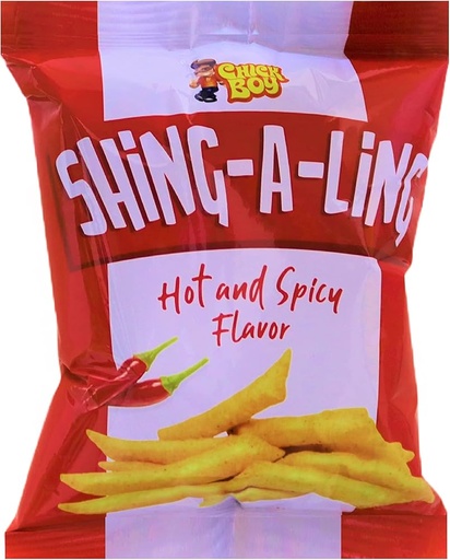 Chick Boy Shing-A-ling Hot & Spicy Flavour 30 x 65g