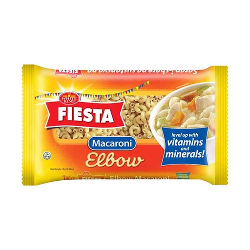 White King Fiesta Pasta Elbow Macaroni Pasta 12x1kg