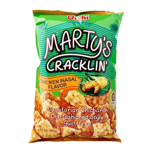 Oishi Marty's Cracklin' Chicken Inasal Flavour 30x90g