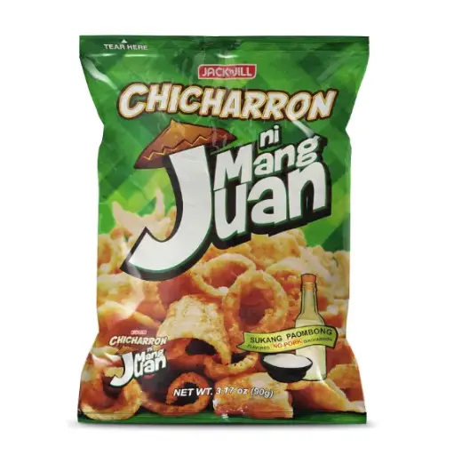 Jack 'n Jill Chicharron Ni Mang Juan Paombong (Vinegar) 18x90g