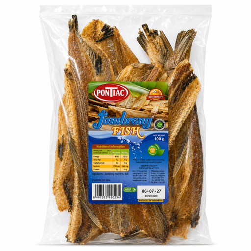 [PON-JAM-001] DRY Pontiac Jambrong Salted Dried Fish 25x100g ***Back In Stock***