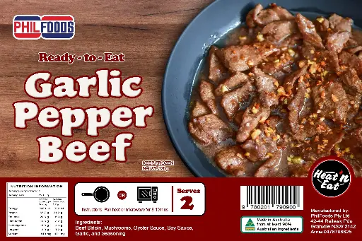 PhilFoods Ready-to-Eat Garlic Pepper Beef 30x320g (FROZEN)
