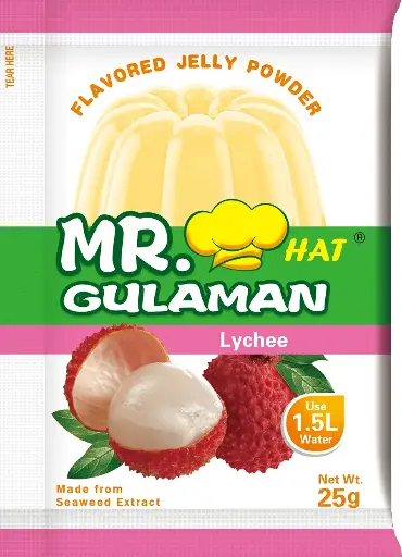 Mr. Hat Gulaman Powder Lychee Flavored 10x(10x25g) 