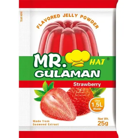[MRH-STR-007] Mr. Hat Gulaman Powder Strawberry Flavoured 10x(10x25g) ***Back In Stock***