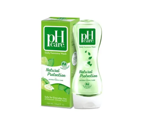 [PHC-GRE-004] pH Care Feminine Wash Natural Protection (Green) Large 18x250ml 