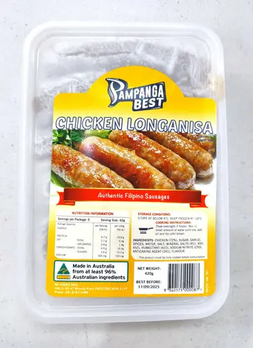 [PAM-LON-002] FROZEN Pampanga Best Chicken Longanisa 30x420g 
