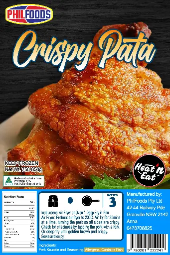 [PHI-PAT-006] FROZEN PhilFoods Ready-to-Eat Crispy Pata 15x850g