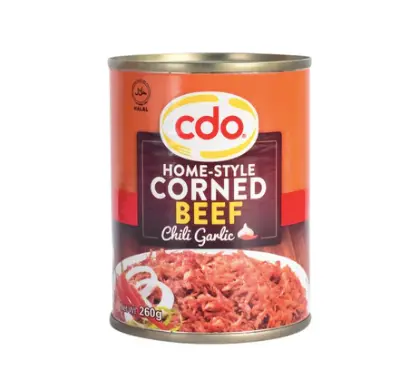 CDO Home-Style Corned Beef Chili Garlic 48x260g ***5+1 February Promo***