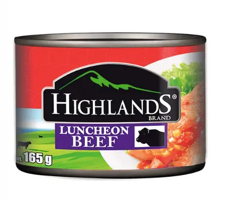 Highlands Luncheon Beef 48x165g
